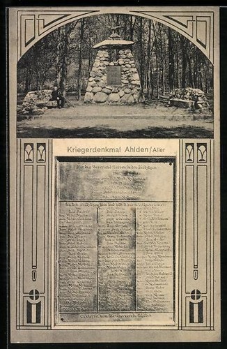 Ahlden aller kriegerdenkmal - ahlden,