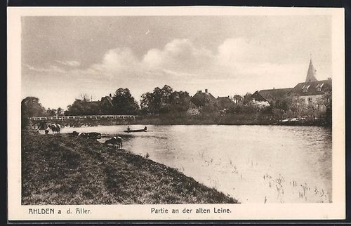 Ansichtskarte ahlden partie - ahlden,,