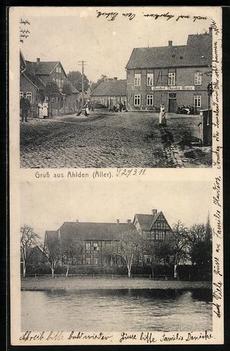 Ansichtskarte ahlden aller - ahlden, /aller