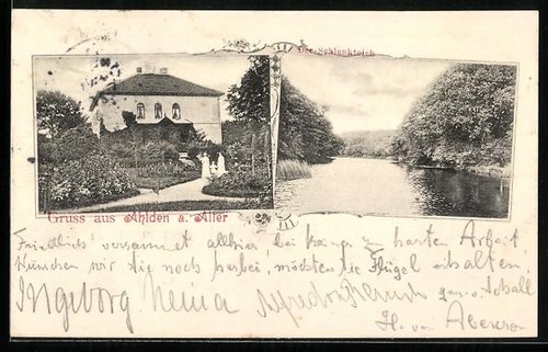 Ahlden ortspartie blick - blick, auf