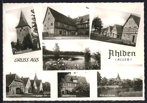 Ansichtskarte ahlden aller - ansichtskarte, /aller