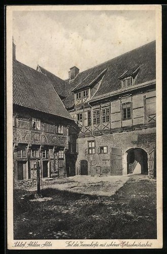 Ahlden aller schloß - ak,