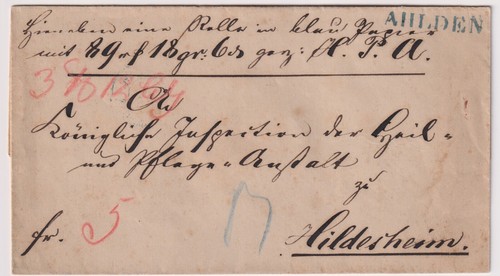 Hannover paketbegleitbrief mit - hannover,