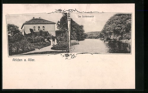 Ansichtskarte ahlden aller - ansichtskarte,