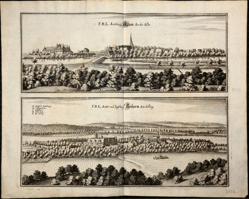 Ahlden und schloß bevern - und,