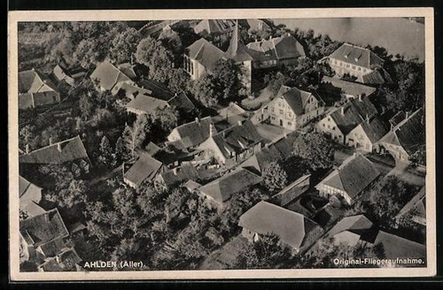 Ansichtskarte ahlden aller - ansichtskarte, /aller