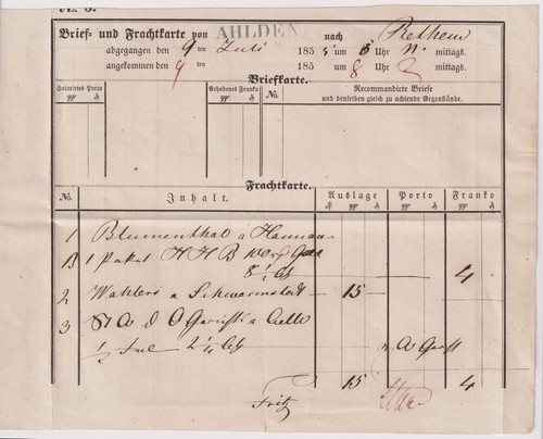 Hannover seltene brief u - seltene,