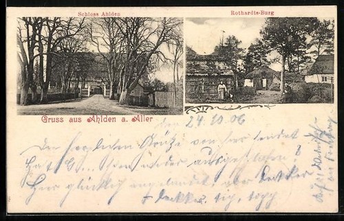Ahlden rothardts burg - ahlden,, rothardts-burg
