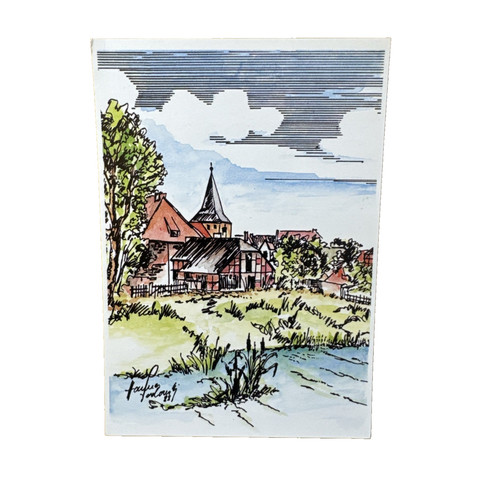 Postkarte ahlden aller - ahlden,