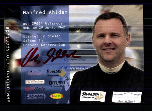 Manfred ahlden autogrammkarte - manfred,